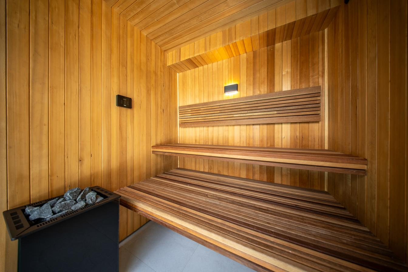 Villa Nagawari poolside sauna pavilion